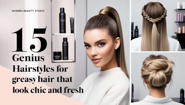 Genius Hairstyles for Greasy Hair