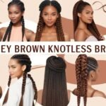 Honey Brown Knotless Braids