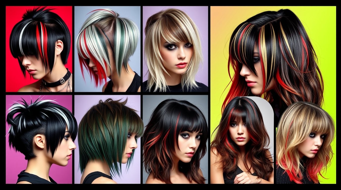 Y2K Skunk Hair Ideas