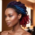 Stylish Hairstyles with Dyed Locs