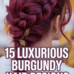 Deep Burgundy Fall Hairstyles